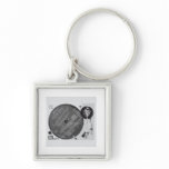 DJ Turntable Keychain
