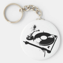 DJ Turntable Keychains