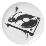 DJ Turntable Party Plate