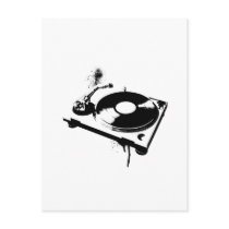 DJ Turntable Postcards