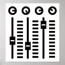 DJ Turntable Poster
