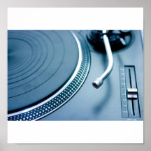 DJ turntable Poster