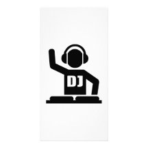 DJ Turntables Picture Card