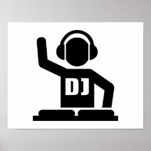 DJ Turntables Poster