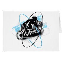 DJ Turntablism - Disc Jockey Music Vinyl Turntable Card