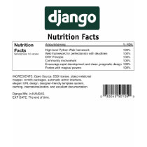 Django Nutrition Facts for Women t-shirts