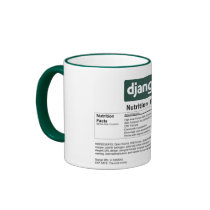 Django Nutrition Facts Mug by percyp3 Django Nutrition Facts Mug