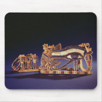 Djed pillar pectoral and wedjet eye pectoral mouse pads