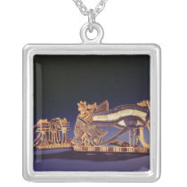 Djed pillar pectoral and wedjet eye pectoral jewelry