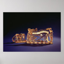 Djed pillar pectoral and wedjet eye pectoral posters