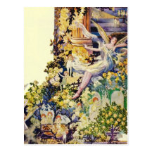 Djer Kiss Parisian Fairy Advertisement 1920 Post Card
