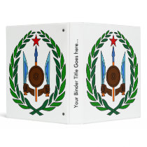 Djibouti Coat of Arms detail Vinyl Binder