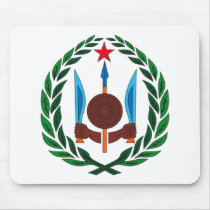 Djibouti Coat of Arms Mousepad by FlagTshirts Djibouti Coat of Arms Mousepad