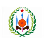 djibouti emblem post card