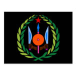 djibouti emblem post card