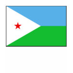 Djibouti Flag Map Spaghetti Top