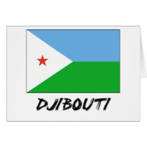Djibouti Flag Greeting Cards
