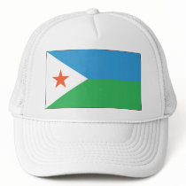 Djibouti Flag Hat by FlagTshirts Djibouti Flag Hat