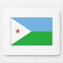 Djibouti FLAG International mousepads by flagshirt Djibouti FLAG International mousepads