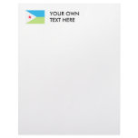 Djibouti Flag Customized Letterhead
