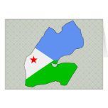 Djibouti Flag Map full size cards