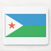 Djibouti Flag Mousepad