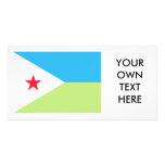 Djibouti Flag Personalized Photo Card
