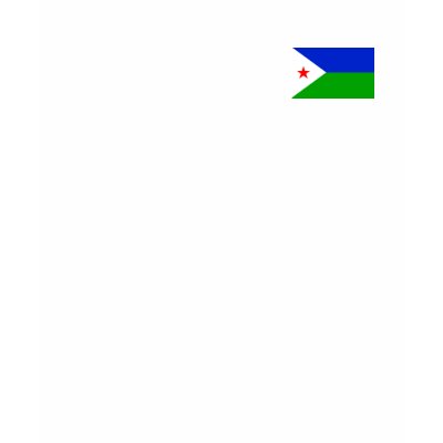 Djibouti Flag Tee Shirt by CulturalPerspective3