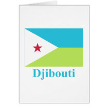 Djibouti Flag with Name Card