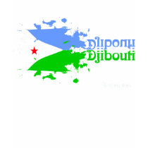 Djibouti Grunge Dark t-shirts by africanpath Djibouti Grunge Dark t-shirts