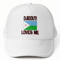 Djibouti Loves Me hats by flagshirt Djibouti Loves Me hats