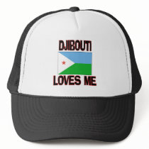 Djibouti Loves Me hats by flagshirt Djibouti Loves Me hats