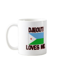 Djibouti Loves Me mugs by flagshirt Djibouti Loves Me mugs
