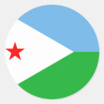 djibouti round stickers