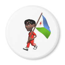 Djiboutian Boy magnets by worldtees Djiboutian Boy magnets
