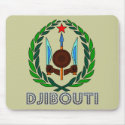 Djiboutian Emblem mousepads by FlagStore Djiboutian Emblem mousepads