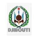 Djiboutian Emblem postcards by FlagStore Djiboutian Emblem postcards