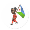 Djiboutian Girl stickers