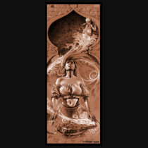 Djinn's Magic Lamp & Maiden t-shirts
