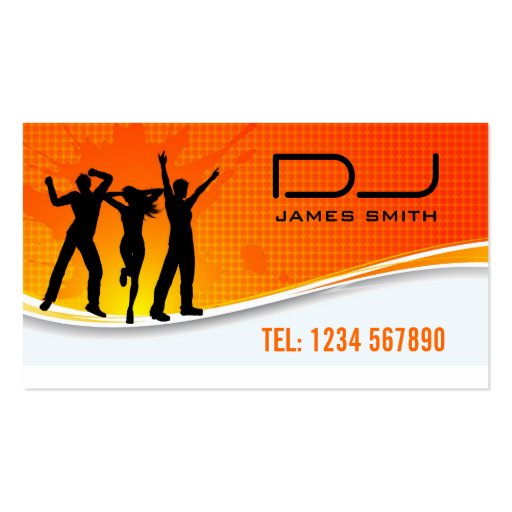 DJ's Business Card (front side)