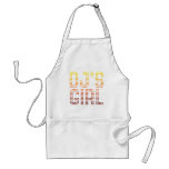 DJs Girl - Disc Jockey Girlfriend wife DJing Music Apron