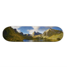 Djupfjorden in Moskenesøya Lofoten Nordland Norway Skate Board