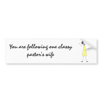 dkpwcolor, You are following one classy pastor'... bumper stickers by thepastorswife dkpwcolor, You are following one classy pastor'... bumper stickers