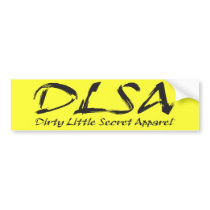 DLSA Black bumper stickers by DLSA18 DLSA Black bumper stickers