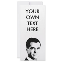 Dmitriy Medvedev rack cards by Politicaltshirts Dmitriy Medvedev rack cards