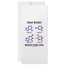 DNA Bases Basis For Life (Chemistry Molecules) Full Color Rack Card