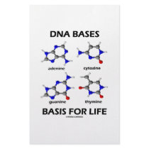 DNA Bases Basis For Life (Chemistry Molecules) Custom Stationery