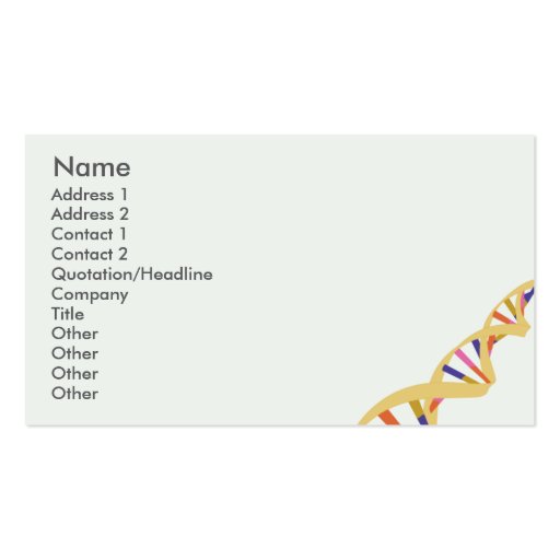 DNA - Business Business Card Templates (front side)