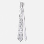 DNA Code Art Black on White Neck Wear