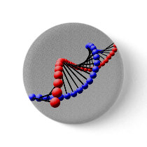 DNA - Double Helix Button by seonaidh DNA - Double Helix Button